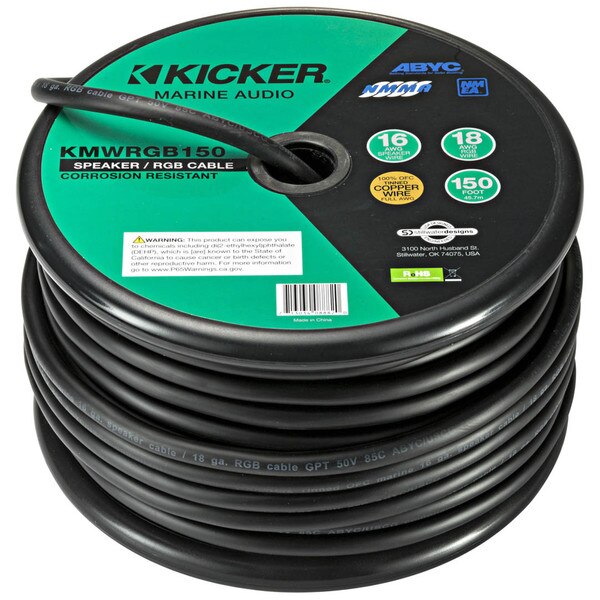 Kicker 16 AWG/18 AWG KSeries Marine Speaker RGB Wire Combo